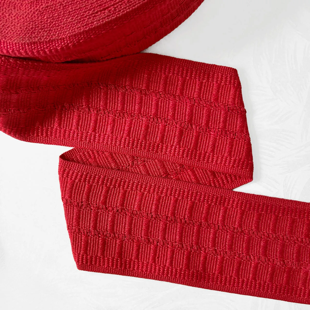 Solid Color Textured Cotton Webbing 3-1/2" - Multiple Colors