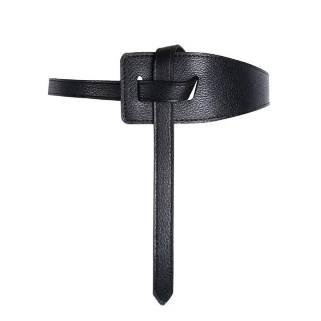 Thin Knotted Waist Belt