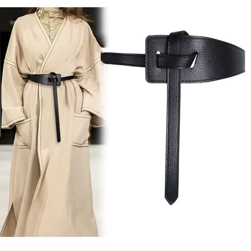 Thin Knotted Waist Belt