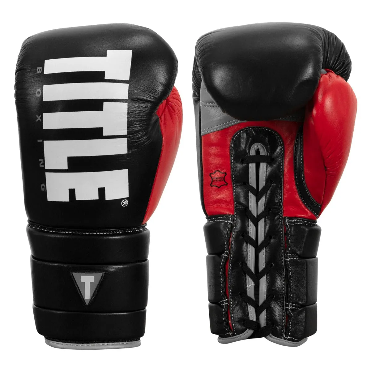 TITLE Boxing Leather Enforcer Pro Sparring Gloves