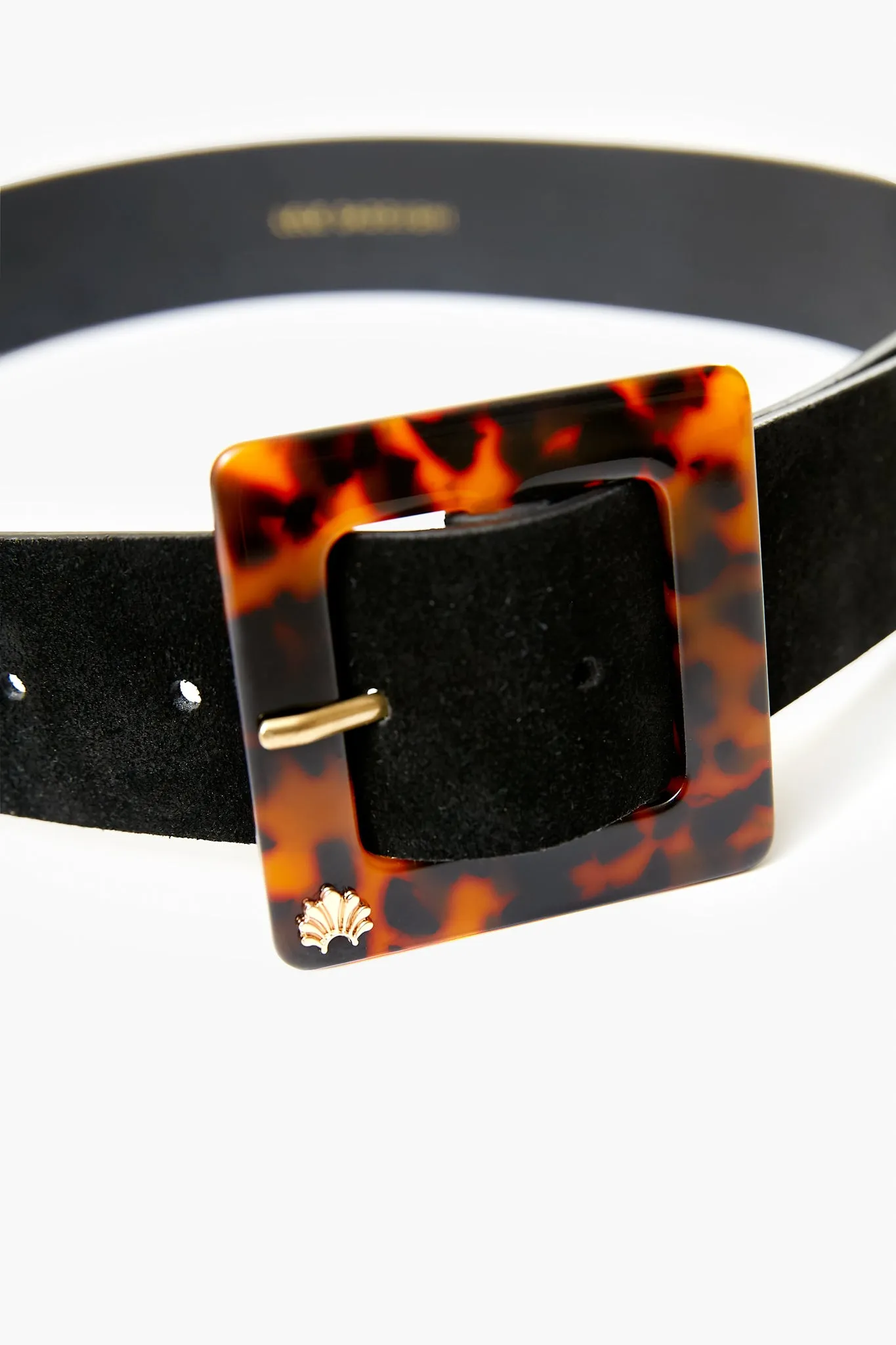 Tortoise Acetate Buckle Belt