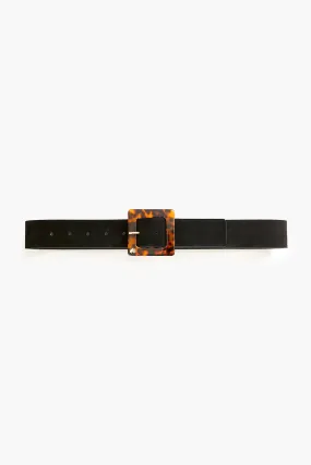 Tortoise Acetate Buckle Belt