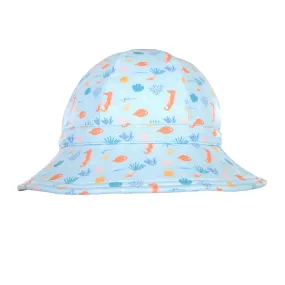 Tropical Reef Wide Brim Swim Hat