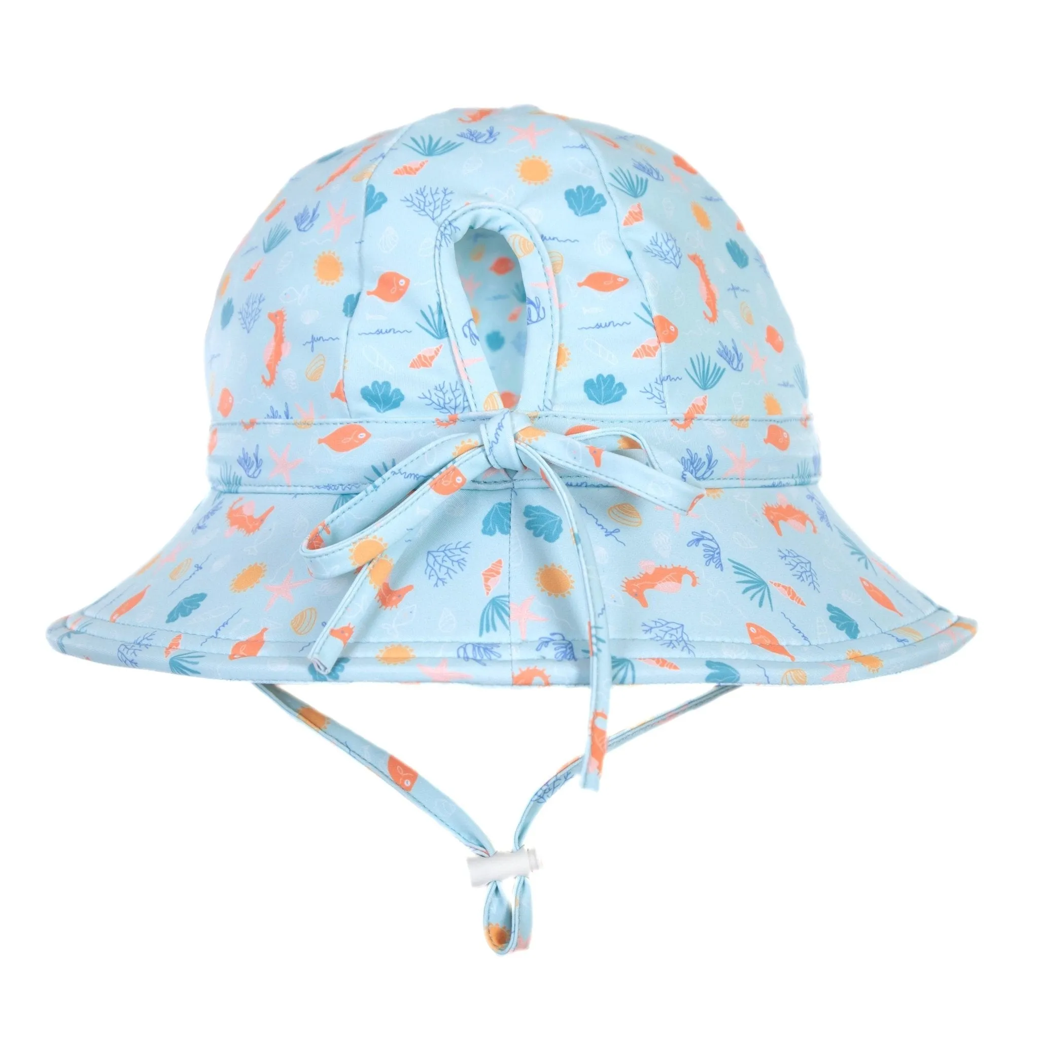 Tropical Reef Wide Brim Swim Hat