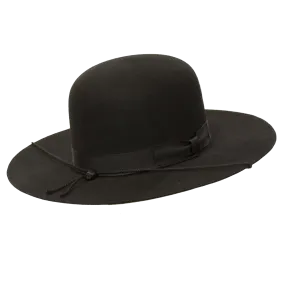 Undertaker Wide Brim Open Crown Hat by Levine Hats