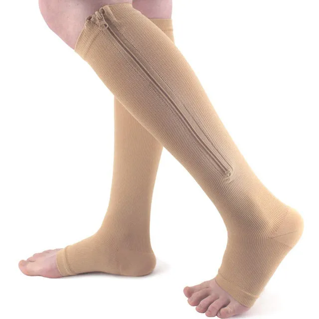 Unisex Knee Length Slim Compression Socks